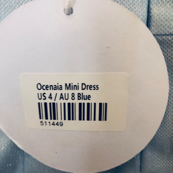 PRINCESS POLLY SPARKLY BLUE MINI DRESS - size 4 new with tags - Picture 5 of 5